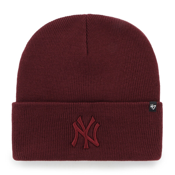 47 Brand Pánská zimní čepice New York Yankees MLB Haymaker ’47 CUFF KNIT Dark Maroon