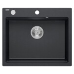 Quadron - Granitový dřez KURT 110 WORKSTATION Black Dotted ZLE-09010