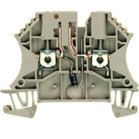 Weidmüller 1964810000 zkušební oddělovací řadová svorka šroubovací Tmavě béžová 25 ks