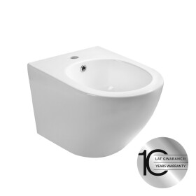 Laveo - Desna - závěsný bidet s otvorem pro baterii a skrytým upevněním VBD_600C
