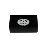 Spirella QUADRO mýdlenka matná černá / keramika (7610583204837)