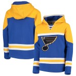 Fanatics Dětská Mikina St. Louis Blues Asset Lace-Up Pullover Hoodie Velikost: Dětské let)