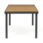 Zahradní stůl 190x90cm, hliník, šedá, AZT-W1408 GREY