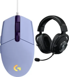 Logitech G102 Lightsync bílá + G Pro X černá / Herní sada / drátová myš 8000 DPI / RGB Lightsync / sluchátka