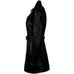 Dámský Kožený Kabát Lyra Brixton Černý Velikost: M