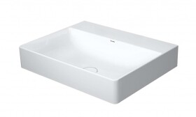 DURAVIT - DuraSquare Umyvadlo 60x47 cm, DuraCeram, alpská bílá 2353600070