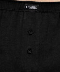 Pánské klasické boxerky ATLANTIC knoflíčky 2PACK černé