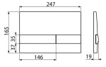 ALCA Sádromodul - předstěnový instalační systém s bílým tlačítkem M1710 + WC REA CARLO MINI RIMLESS ČIERNY MAT + SEDADLO AM101/1120 M1710 MM1