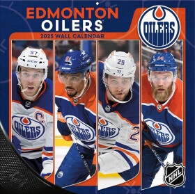 JF Turner Kalendář Edmonton Oilers NHL 2025 Wall Calendar