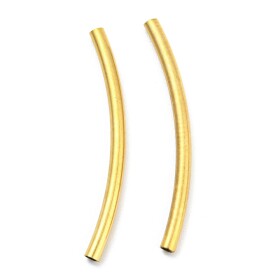 Zaoblená trubička z nerezové oceli - zlatá - 30 x 2 mm - 1 ks