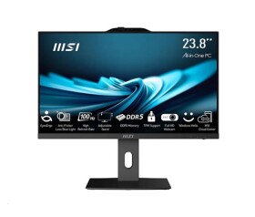 MSI AIO PRO AP242P (PRO AP242P 14M-1090XEU), i3-14100, 23.8" FHD, Anti-Glare, 16GB, 512GB SSD, No OS, Black EDF_2666505
