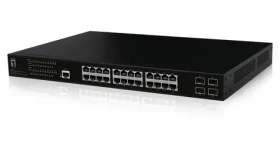 LevelOne GEP-2861 / Switch / 24x Gigabit PoE+ / 4x SFP / 390W PoE / Managed L2 / 19" (GEP-2861)