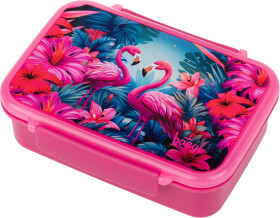 BAAGL Box na svačinu s přihrádkami Flamingo