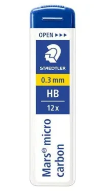 Staedtler Mars Micro / Tuhy do mikrotužky / 0,3 mm / HB / 12 ks (250 03-HB)