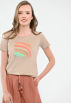 Volcano T-Shirt T-SHORE Beige