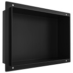 CERANO - Zápustná polička/nika do obkladu - černá matná - 30x20x10 CER-417470