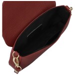 Luxusní dámská kožená kabelka na rameno Zinta, červená