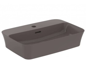 IDEAL STANDARD - Ipalyss Umyvadlo na desku, 55x38 cm, s přepadem, otvor pro baterii, slate grey E2077V5