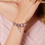 ELENYS Royal Fashion stříbrný kompletní náramek s přívěsky Milovaný lapač snů 4015 Velikost: 19 cm