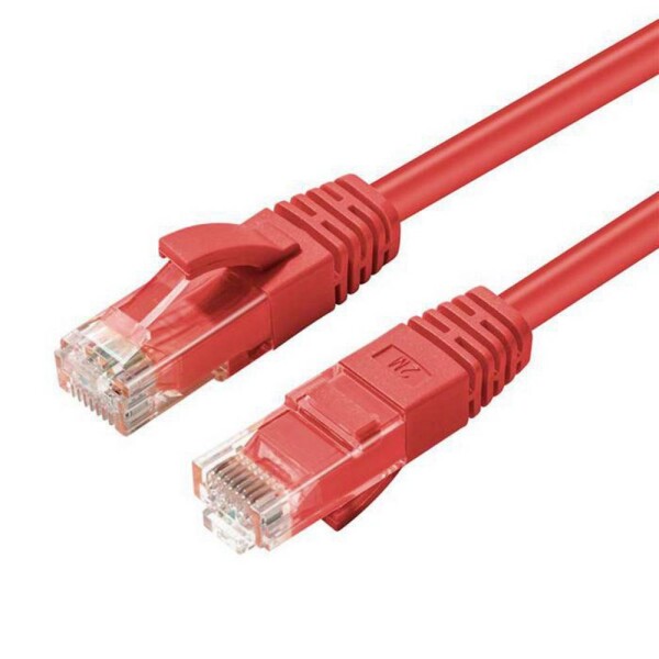 MicroConnect UTP510R RJ45 síťové kabely, propojovací kabely 10 m červená 1 ks