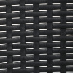 Zahradní židle, kov, plast, černá, AZC-H1021 BK