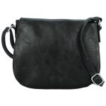 Trendy dámská crossbody s velkou klopou Rashida new, černá