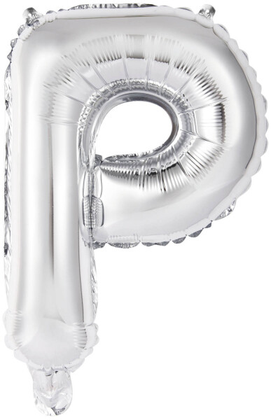 Písmeno P stříbrný balónek 40 cm