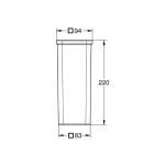 GROHE - Selection Cube Nádoba na WC kartáč, matné sklo 40867000