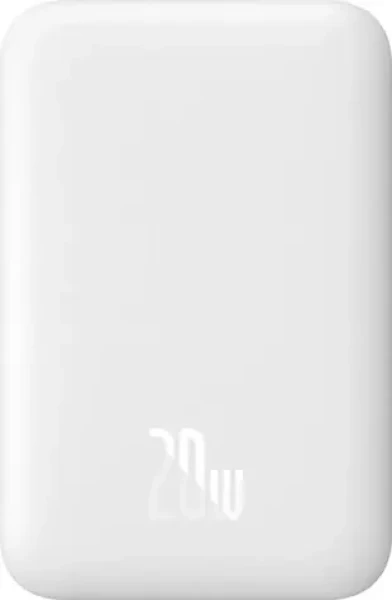 Baseus Airpow 6000mAh bílá / Powerbanka / 20W / MagSafe / kabel v balení (6932172677015)