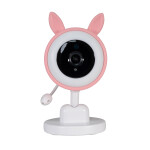 EVOLVEO Baby Monitor N35 – dětská chůvička s kamerou, VOX, teploměr, noční vidění, RGB světlo Růžová