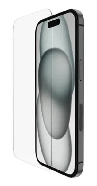 Belkin SCREENFORCE InvisiGlass Anti-Microbial / Ochranné sklo / Apple iPhone 16/15/14 Pro (OVA171HQ)