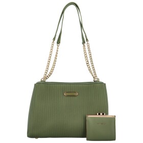 Luxusní dámská kabelka přes rameno Angelika, zelená