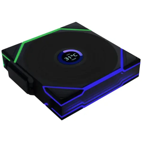 Lian Li UNI FAN TL Wireless LCD Fan Reverse Blade černá / 120mm / Fluid Dynamic Bearing / 31 dB @ 1900 RPM / 54.3 CFM (12RTLLCD1W1B)