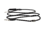 Přepínací vodítko Twist 3 m | lanové, reflexní Barva: Černá, Šířka vodítka: 0,8 cm