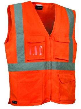 Reflexní pracovní vesta COFRA SEKI oranžová velikost 4XL (CASEKI_01_4XL-B)
