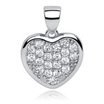 LUNICA Stříbrný přívěsek SRDCE 0028 Ag 925; ≤1,6 g.