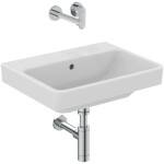 IDEAL STANDARD - i.Life B Umyvadlo 55x44 cm, s přepadem, bez otvoru pro baterii, bílá T684601