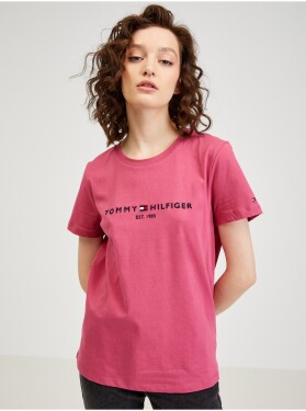Růžové dámské tričko Tommy Hilfiger dámské