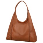 Stylová dámská kožená kabelka na rameno Nemesis, koňaková