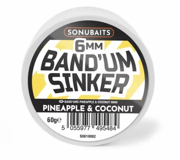 Sonubaits Dumbells Band'Um Sinkers Pineapple Coconut 60g 6mm (S1810082)