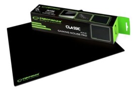 Esperanza EGP103K Classic Maxi černá / herní podložka pod myš / 400 x 300 x 3 mm (EGP103K)