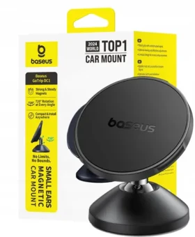 Baseus GoTrip DC1 černá / Držák telefonu do auta / MagSafe / palubní deska a čelní sklo (6932172692308)