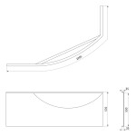 POLYSAN - MAMBA L 160 panel rohový 27312