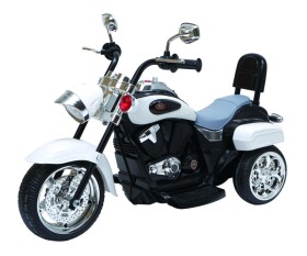 Mamido Dětská elektrická motorka Chopper bílá
