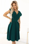Dámské šaty 348-11 SCARLETT - NUMOCO zelená XXL