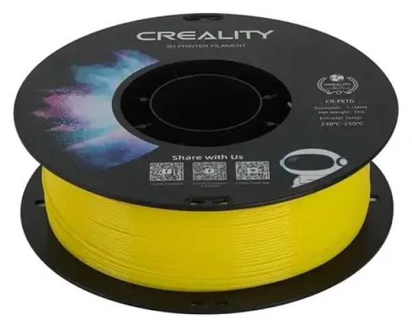 Creality Filament CR-PETG žlutá / Struna pro 3D tiskárnu / PETG / 1.75mm / 1kg (3301030033)
