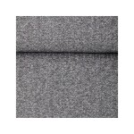 Židle jídelní, taštičkové pružiny v sedáku, madlo na opěráku, světle šedá látka, černý kov