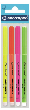 Zvýrazňovač Centropen 2532 - sada 4ks