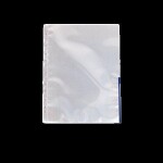 Euroobaly s barevnou hranou - modrá, transparetní, A4, 105 mikronů, ESSELTE - 100ks