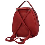 Stylový dámský koženkový kabelko-batůžek Fanett, červený